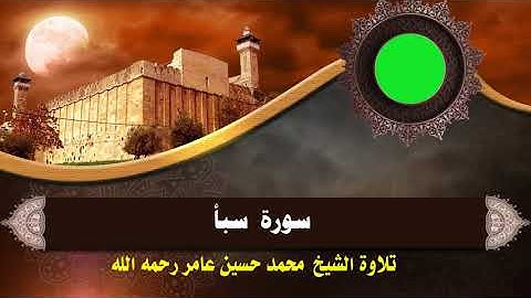 سورة سبأ || الشيخ محمد حسين عامر رحمه الله