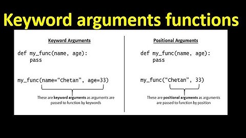 Keyword arguments functions | Python Keyword arguments | Python Programming in Hindi #58