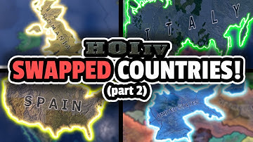HOI4, But All Nations Swap Places! (part 2) | AI Only Timelapse