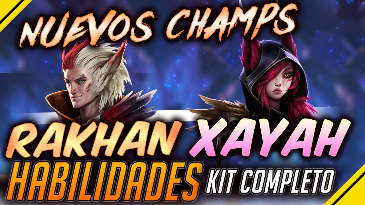 league of legends champions HABILIDADES Xayah, y Rakan NUEVOS CAMPEONES - Kit COMPLETO | Noticias League Of Legends LOL