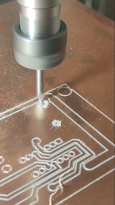 PCB milling with custom CNC router
