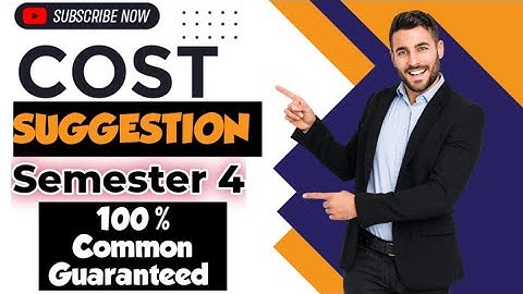 Cost Suggestion with Solved // 100% Common Guaranteed // Don