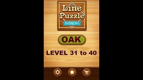 Line Puzzle: String Art Oak Level 31 to 40 Walkthrough | LinePuzzle: String Art Oak Levels