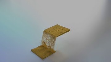 Blender block of sand with molecular addon (1 311 000 particles)