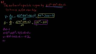 Dynamics - Motion of a Particle (P11.1 Beer)