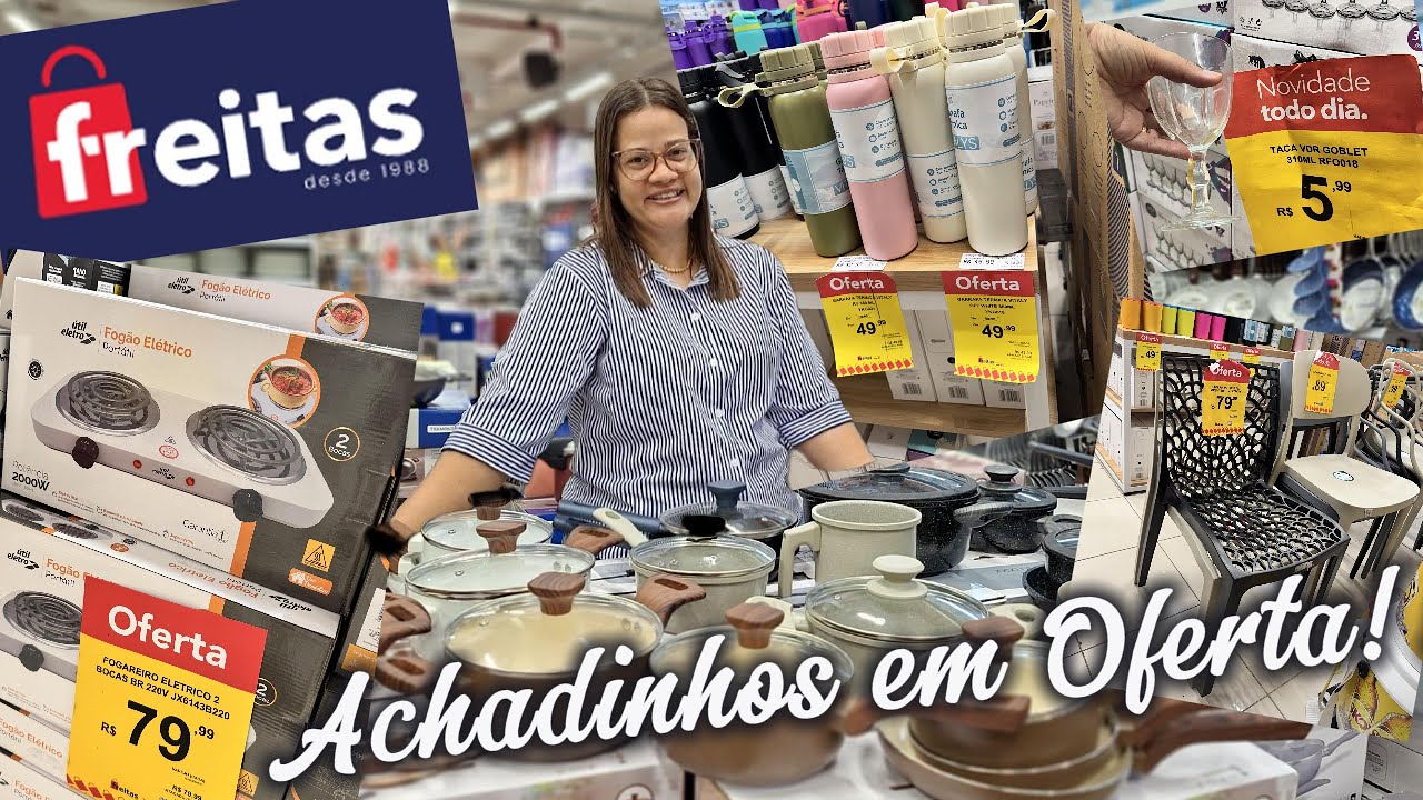 LOJA FREITAS - ACHADINHOS EM OFERTA! PANELAS, POTES, COPOS, ELETRO, FOGÃO E UTILIDADES DO LAR