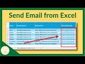 How to send emails from excel  tutorial