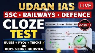 Cloze Test Complete Course 🔥 | Rules + PYQs + Tricks | SSC English | Railways English