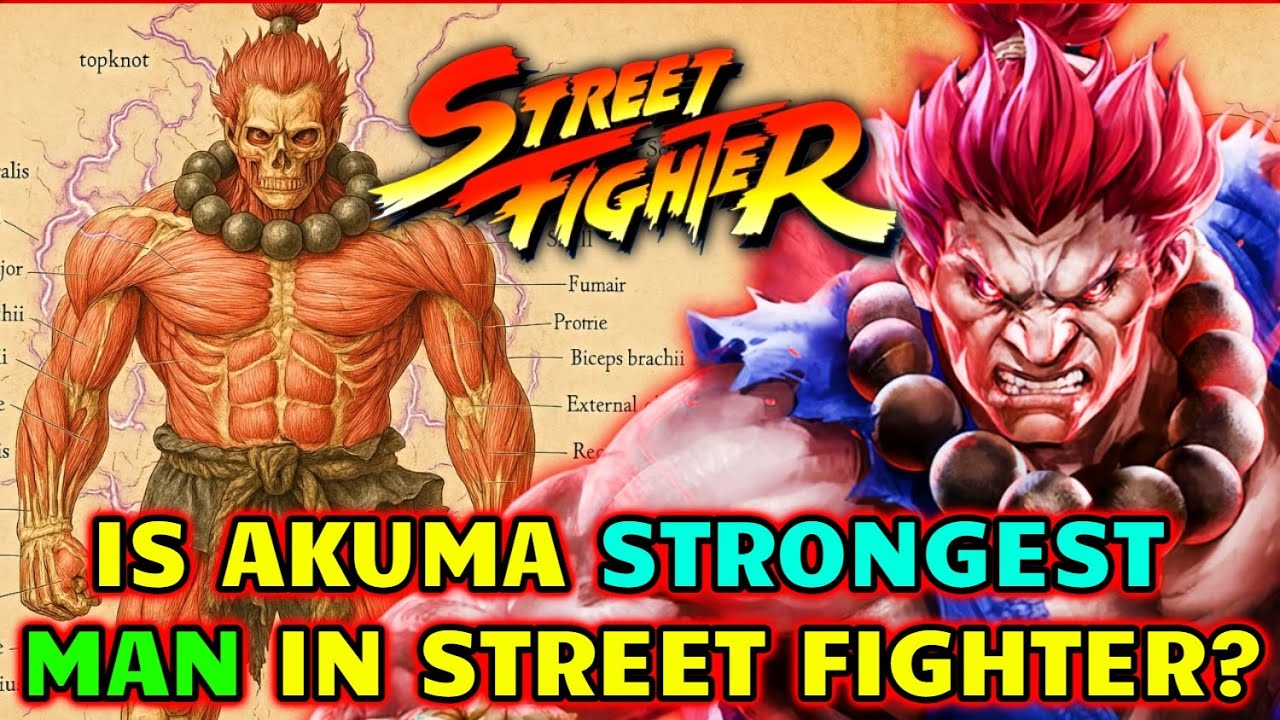 Akuma Anatomy Explored - Is He The Strongest Man In The Entire Street ...
