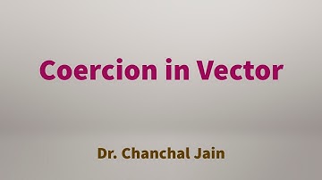 Coercion in R Vector