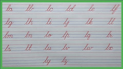 Cursive Writing A To Z | Cursive Writing Practice | Cursive Small Letters | Small abcd | abcd |