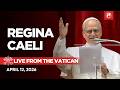 LIVE | Easter Monday: Pope Leo XIV's Regina Caeli Prayer from the Vatican | April 12, 2026