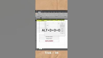 Data Entry Shortcut Trick MX Excel