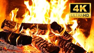 🔥 Cozy Fireplace 4K (12 HOURS). Fireplace with Crackling Fire Sounds. Crackling Fireplace 4K #93