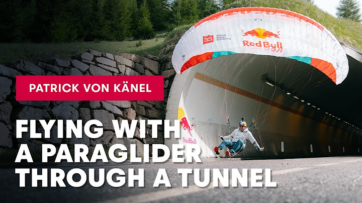 Flying With A Paraglider Through A Tunnel 🪂