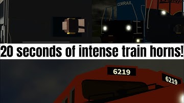 20 seconds of intense train horns! @AJRailfan