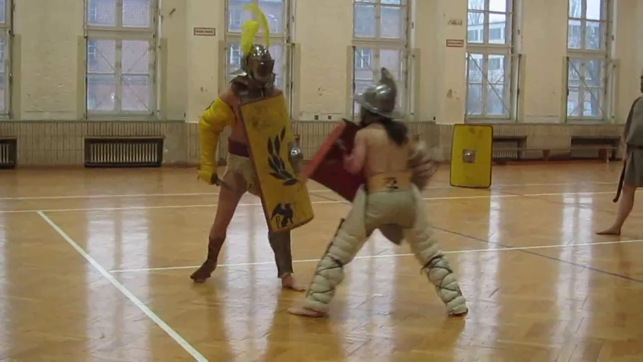 Gladiatoreneinstufungsturnier Gladiatores Berolinensis 2017 Provocator gegen Thraex