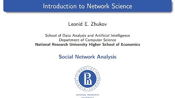 Introduction to SNA. Lecture 1. Introduction to Network Science