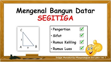 Mengenal Bangun Datar Segitiga - Video Pembelajaran Matematika Kelas 4