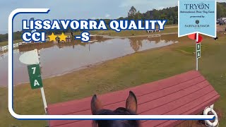 HELMET CAM: Lissavorra Quality (CCI2* | 2023 Tryon International Three-Day Event)