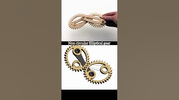 New Non-Circular Elliptical Gear 😊✅#caddesigner #3dprinting #prototype #cadcam #machine #design #3d