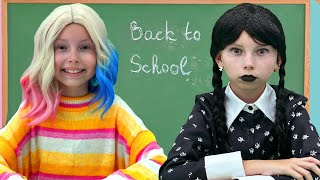 Alice y Wednesday en su cumpleaños - historia escolar sobre la amistad