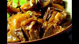 Beef and Turnip in Chu Hou Sauce