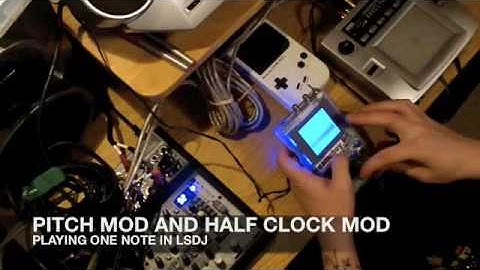 Pitch Mod and Half Clock Mod Gameboy
