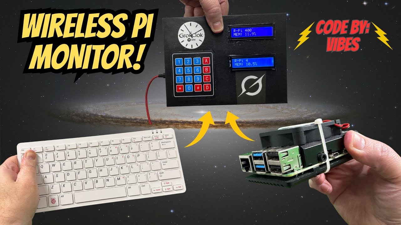 Wireless Raspberry Pi Status Monitor using a Pi Pico W and GOOD VIBES ...