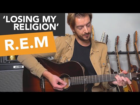 Losing My Religion R.E.M. guitar lesson tutorial // Easy Acoustic Guitar Songs