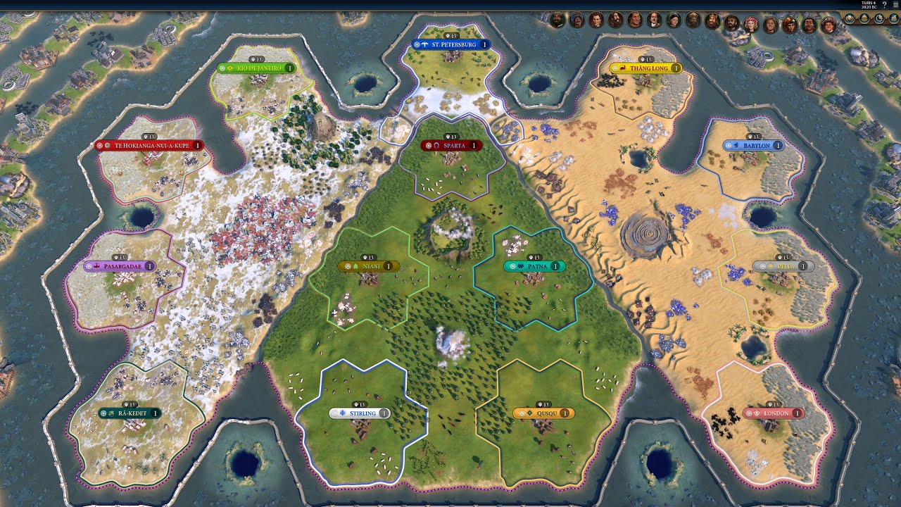 Civ 6 AI Only Timelapse: Lands of Fury - YouTube