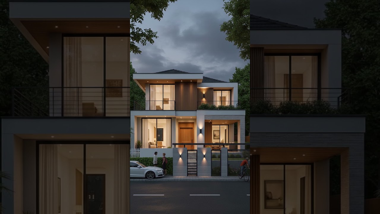 Modern Rustic Hillside Wooden House – Eco Cottage Architecture Integrated with Nature  Sustainable R