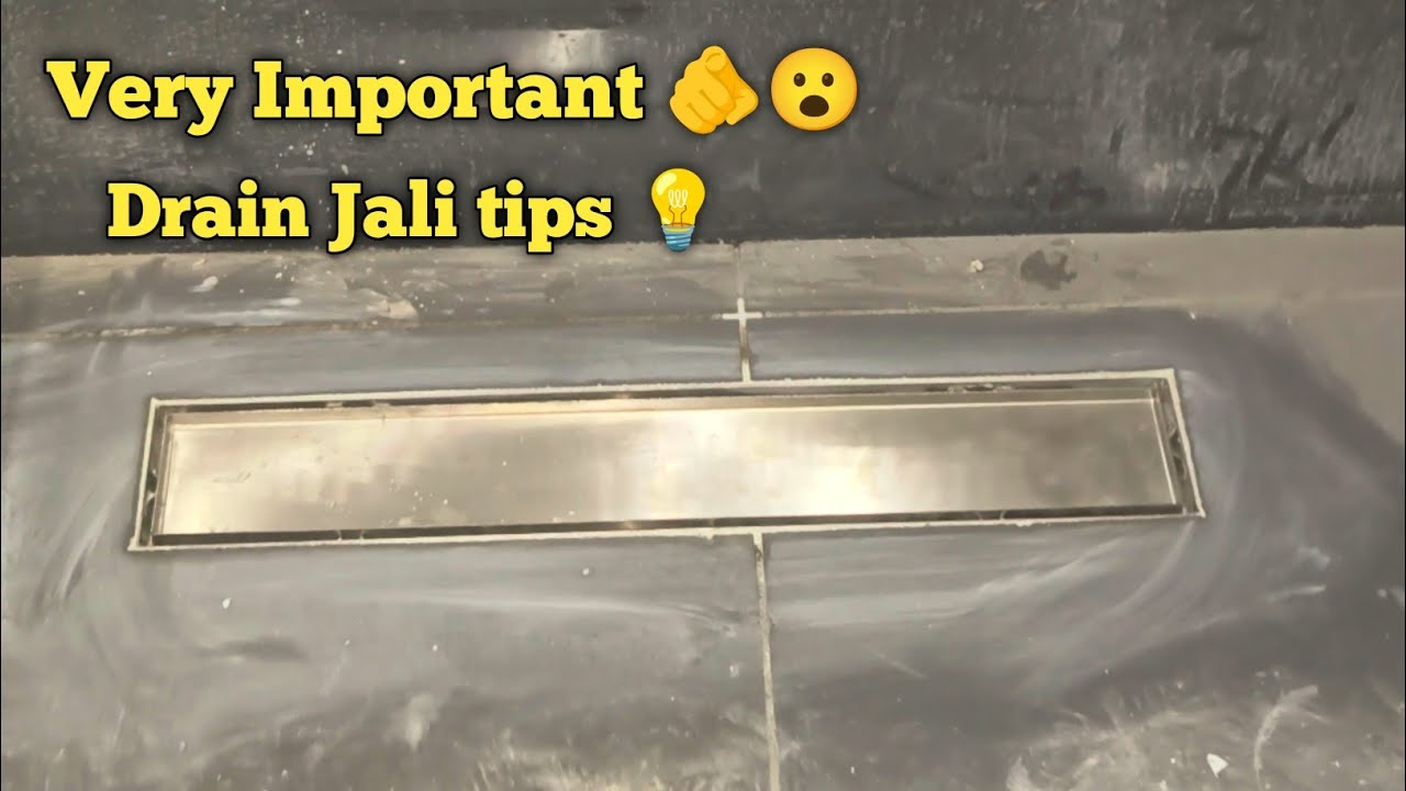 Drain channel jali installation 🔥💯 | drain jali important tips 💡 | 