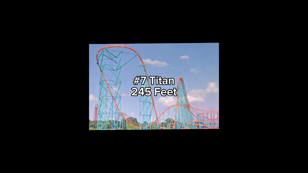 Top 10 Tallest Coasters In America Rollercoaster Themepark Shorts
