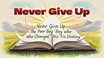 Never Give Up — The Poor Boy Who Changed His Destiny | Inspirational English Story