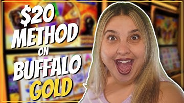 $20 Method For The FIRST Time On Buffalo Slots In Las Vegas! [Did We WIN?]