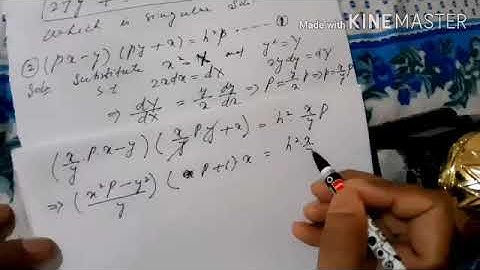 Lecture 2-  Equations Reducible in Clairaut