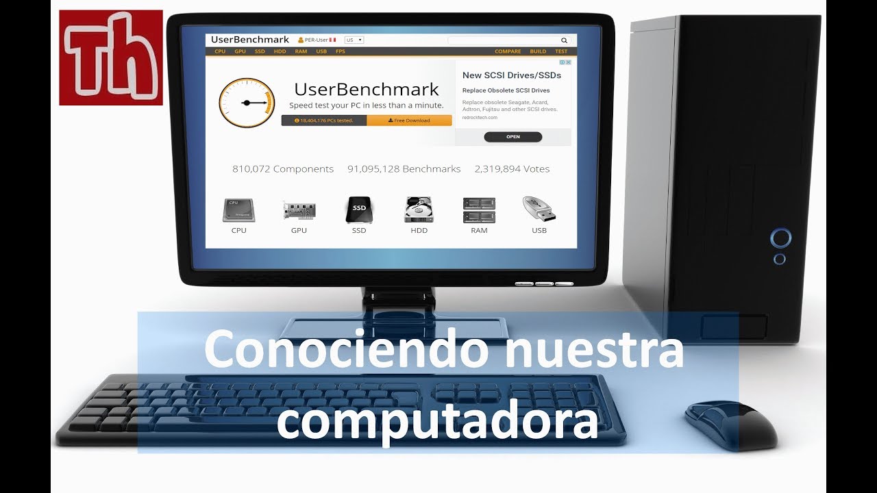 Como usar UserBenchmark : Conociendo nuestra PC - YouTube