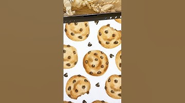 How to draw a cookie on procreate digital watercolor #procreate #digitalart #art #drawing #howtodraw