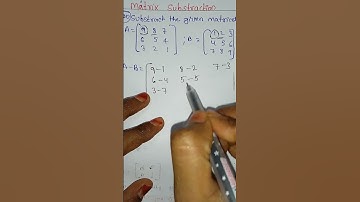 #matrices #substration #tricks #how#shorts