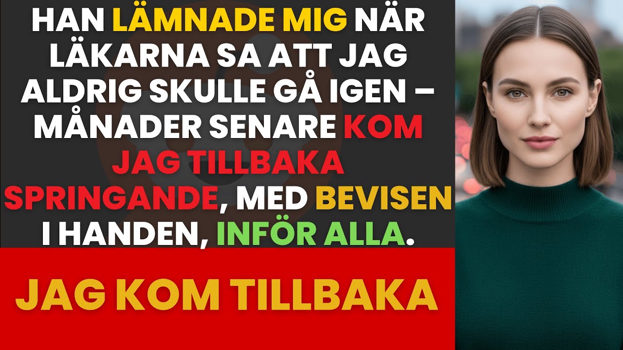 Jag trodde att min man var min trygghet. I tretton år byggde vi ett liv tillsammans, och när olyckan tog min förmåga att gå, lovade han att ta hand om allt. Men någonstans mellan sjukhusbesöken...