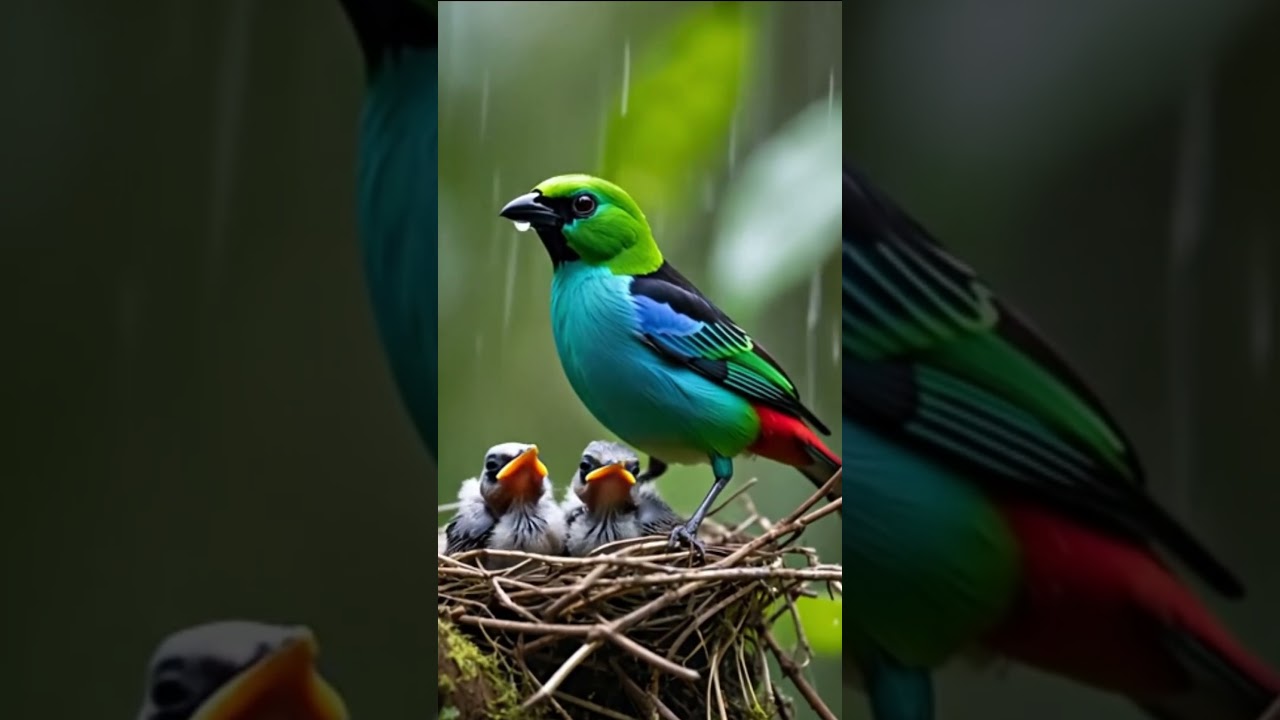 Wildlife Video Generation Tanager Family  