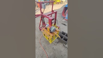 video show all detaild parts of mini affordable mobile concrete hollow block machine #machine