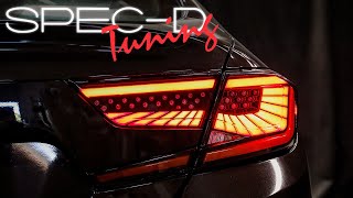 SPECDTUNING INSTALLATION VIDEO: 20182021 HONDA ACCORD LED SEQUENTIAL TAIL LIGHTS