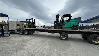 A forklift filled day! Multiple drops in Alaska