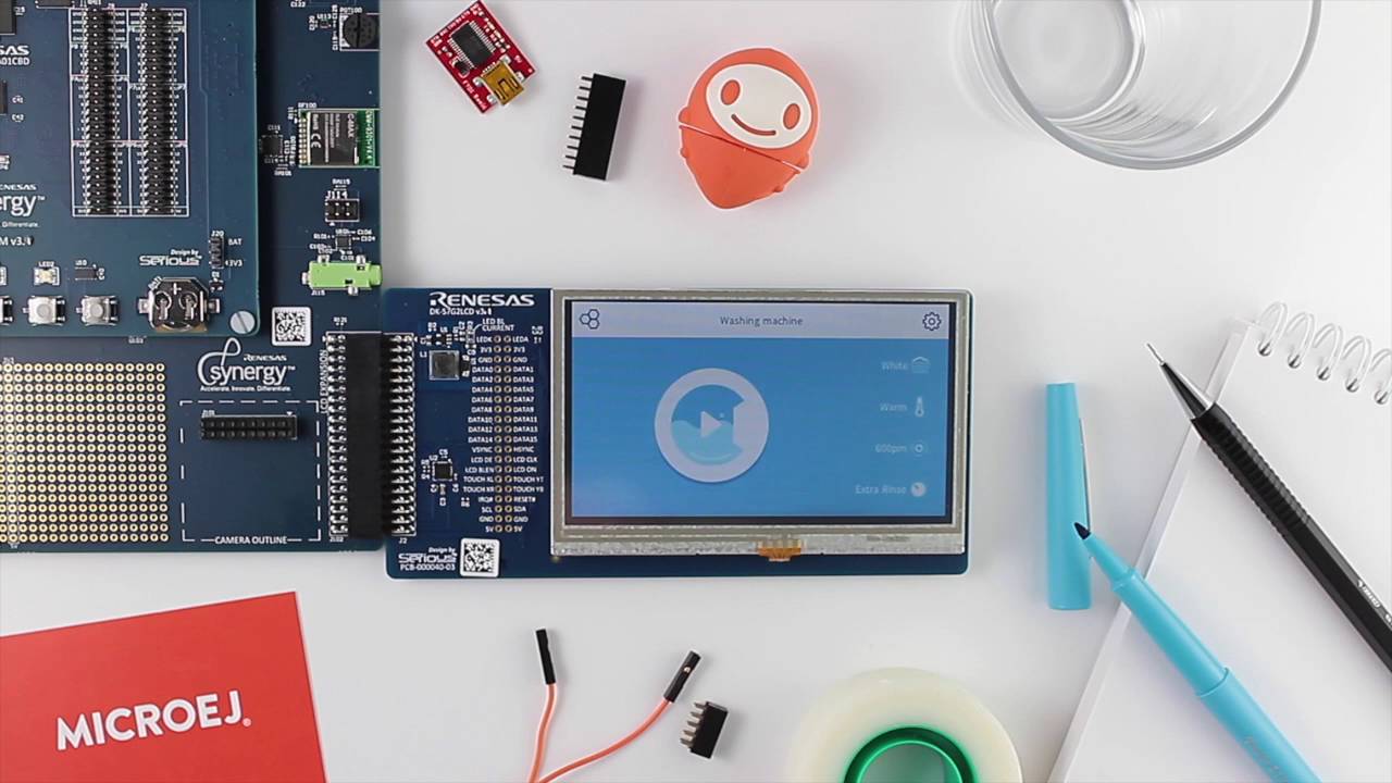 Connected Washing Machine demo running on Renesas Synergy S7G2