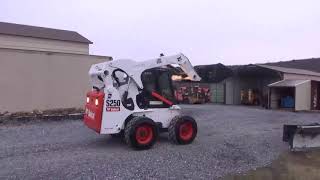 2007 Bobcat S250 K Series Rubber Tire Skid Steer Loader Cab Heat Air 2 Speed For Sale