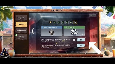Kill 10 Enemies While Equipped with the Survival Training Perk in MP Matches (0/10) | COD Mobile