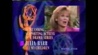 Famous All My Children - 1990 - Emmy Promo for Julia Barr and Cady McClain Wins Profile