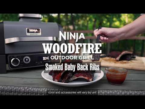 NINJA WoodFire Outdoor Grill 7-in-1 BBQ Smoker Air Fryer OG701
